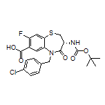 (R)-3-(Boc-amino)-5-(4-chlorobenzyl)-8-fluoro-4-oxo-2,3,4,5-tetrahydrobenzo[b][1,4]thiazepine-7-carboxylic Acid