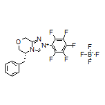 (R)-5-Benzyl-2-(perfluorophenyl)-6,8-dihydro-5H-[1,2,4]triazolo[3,4-c][1,4]oxazin-2-ium Tetrafluoroborate