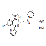 (S)-3-[8-Bromo-1-methyl-6-(2-pyridyl)-4H-benzo[f]imidazo[1,2-a][1,4]diazepin-4-yl]-1-morpholino-1-propanone Hydrochloride Hydrate