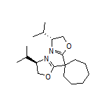 (4R,4’R)-2,2’-(Cycloheptane-1,1-diyl)bis(4-isopropyl-4,5-dihydrooxazole)