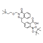 2-Carboxy-5-[[4-oxo-3-[[2-(trimethylsilyl)ethoxy]methyl]-3,4-dihydrophthalazin-1-yl]methyl]phenylboronic Acid Pinacol Ester