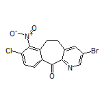 3-Bromo-8-chloro-7-nitro-5,6-dihydro-11H-benzo[5,6]cyclohepta[1,2-b]pyridin-11-one