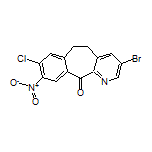 3-Bromo-8-chloro-9-nitro-5,6-dihydro-11H-benzo[5,6]cyclohepta[1,2-b]pyridin-11-one