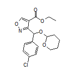 Ethyl 3-[(4-Chlorophenyl)[(tetrahydro-2H-pyran-2-yl)oxy]methyl]isoxazole-4-carboxylate