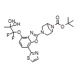 1-[[2-(6-Boc-3,6-diazabicyclo[3.1.1]heptan-3-yl)-7-(thiazol-2-yl)benzo[d]oxazol-4-yl]oxy]-1,1-difluoropropane-2,2-diol