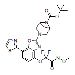 2-[[2-(6-Boc-3,6-diazabicyclo[3.1.1]heptan-3-yl)-7-(thiazol-2-yl)benzo[d]oxazol-4-yl]oxy]-2,2-difluoro-N-methoxy-N-methylacetamide