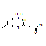 3-(6-Methyl-1,1-dioxido-2H-benzo[e][1,2,4]thiadiazin-3-yl)propanoic Acid