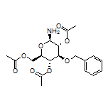 (2R,3R,4S,5R,6R)-2-(Acetoxymethyl)-6-amino-4-(benzyloxy)tetrahydro-2H-pyran-3,5-diyl Diacetate