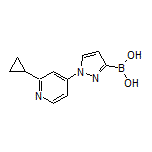 1-(2-Cyclopropyl-4-pyridyl)pyrazole-3-boronic Acid