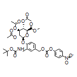 2-[2-[(Boc-amino)methyl]-4-[[[(4-nitrophenoxy)carbonyl]oxy]methyl]phenoxy]-6-(methoxycarbonyl)tetrahydro-2H-pyran-3,4,5-triyl (2S,3R,4S,5S,6S)-Triacetate