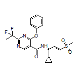 (R,E)-N-[1-Cyclopropyl-3-(methylsulfonyl)allyl]-2-(1,1-difluoroethyl)-4-phenoxypyrimidine-5-carboxamide