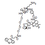 4-[(S)-6-Amino-2-[1-[[19-[2-azatricyclo[10.4.0.04,9]hexadeca-1(16),4,6,8,12,14-hexaen-10-yn-2-yl]-16,19-dioxo-3,6,9,12-tetraoxa-15-azanonadecyl]carbamoyl]cyclobutanecarboxamido]hexanamido]benzyl [(1S,9S)-9-Ethyl-5-fluoro-9-hydroxy-4-methyl-10,13-dioxo-1,2,3,9,10,12,13,15-octahydrobenzo[de]pyrano[3’,4’:6,7]indolizino[1,2-b]quinolin-1-yl]carbamate