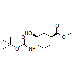 Methyl (1S,3S,4S)-4-(Boc-amino)-3-hydroxycyclohexane-1-carboxylate