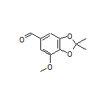 7-Methoxy-2,2-dimethylbenzo[d][1,3]dioxole-5-carbaldehyde