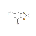 7-Bromo-2,2-dimethylbenzo[d][1,3]dioxole-5-carbaldehyde