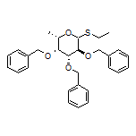 (3S,4R,5R,6S)-3,4,5-tris(Benzyloxy)-2-(ethylthio)-6-methyltetrahydro-2H-pyran