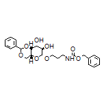 Benzyl [3-[[(4aR,6R,7R,8R,8aR)-7,8-Dihydroxy-2-phenylhexahydropyrano[3,2-d][1,3]dioxin-6-yl]oxy]propyl]carbamate