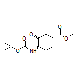 Methyl (1R,4R)-4-(Boc-amino)-3-oxocyclohexane-1-carboxylate