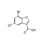 7-Bromo-5-chlorobenzofuran-3-carboxylic Acid