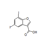 5,7-Diiodobenzofuran-3-carboxylic Acid