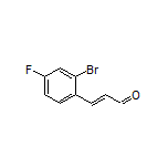 (E)-3-(2-Bromo-4-fluorophenyl)acrylaldehyde