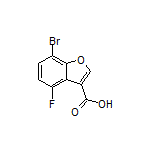 7-Bromo-4-fluorobenzofuran-3-carboxylic Acid