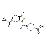 1-[5-(Cyclopropanecarbonyl)-1-methyl-4,5,6,7-tetrahydro-1H-pyrazolo[4,3-c]pyridine-3-carbonyl]piperidine-4-carboxylic Acid