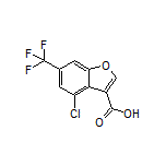 4-Chloro-6-(trifluoromethyl)benzofuran-3-carboxylic Acid