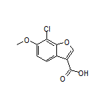 7-Chloro-6-methoxybenzofuran-3-carboxylic Acid