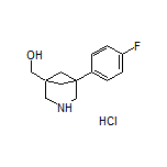 [5-(4-Fluorophenyl)-3-azabicyclo[3.1.1]heptan-1-yl]methanol Hydrochloride