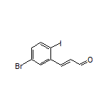 (E)-3-(5-Bromo-2-iodophenyl)acrylaldehyde