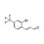 (E)-3-[2-Bromo-4-(trifluoromethyl)phenyl]acrylaldehyde