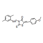 3-[[(2,5-Dimethylphenyl)amino]methyl]-5-(4-methoxybenzylidene)-2-thioxothiazolidin-4-one