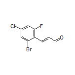 (E)-3-(2-Bromo-4-chloro-6-fluorophenyl)acrylaldehyde