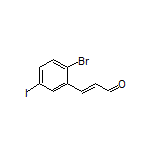 (E)-3-(2-Bromo-5-iodophenyl)acrylaldehyde