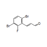 (E)-3-(3,6-Dibromo-2-fluorophenyl)acrylaldehyde