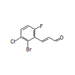 (E)-3-(2-Bromo-3-chloro-6-fluorophenyl)acrylaldehyde