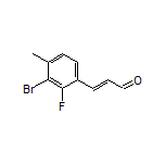 (E)-3-(3-Bromo-2-fluoro-4-methylphenyl)acrylaldehyde