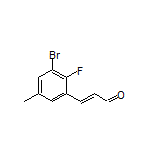 (E)-3-(3-Bromo-2-fluoro-5-methylphenyl)acrylaldehyde