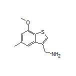 (7-Methoxy-5-methylbenzo[b]thiophen-3-yl)methanamine