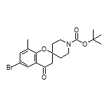 1’-Boc-6-bromo-8-methyl-4-oxospiro[chroman-2,4’-piperidine]