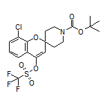 1’-Boc-8-chloro-4-[[(trifluoromethyl)sulfonyl]oxy]spiro[chromene-2,4’-piperidine]