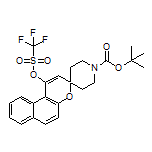 1’-Boc-1-[[(trifluoromethyl)sulfonyl]oxy]spiro[benzo[f]chromene-3,4’-piperidine]