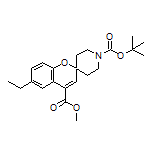 Methyl 1’-Boc-6-ethylspiro[chromene-2,4’-piperidine]-4-carboxylate