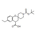 1’-Boc-6-ethylspiro[chroman-2,4’-piperidine]-4-carboxylic Acid