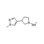 N-Methyl-3-(1-methyl-4-pyrazolyl)pyrrolidin-1-amine