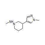 N-Methyl-3-(1-methyl-4-pyrazolyl)piperidin-1-amine