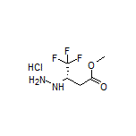 Methyl (S)-4,4,4-Trifluoro-3-hydrazinylbutanoate Hydrochloride