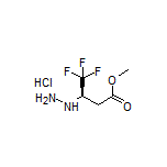 Methyl (R)-4,4,4-Trifluoro-3-hydrazinylbutanoate Hydrochloride