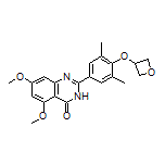 2-[3,5-Dimethyl-4-(oxetan-3-yloxy)phenyl]-5,7-dimethoxyquinazolin-4(3H)-one